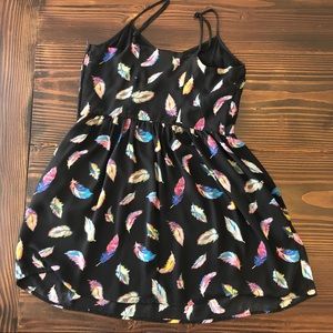 Xhilaration Dresses - ✂️50% Off Sale Black & Feather Pattern Dress Xhilaration Dresses - ✂️50% Off Sale Black & Feather Pattern Dress